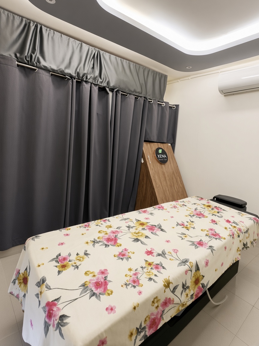 Private massage room at Xena Beauty Spa